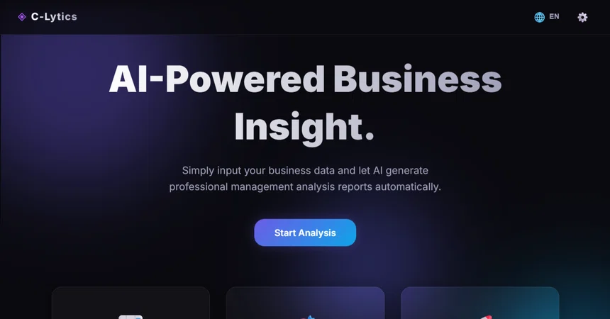 [Fully Automated] AI Tool (C-Lytics) that Generates Professional ...