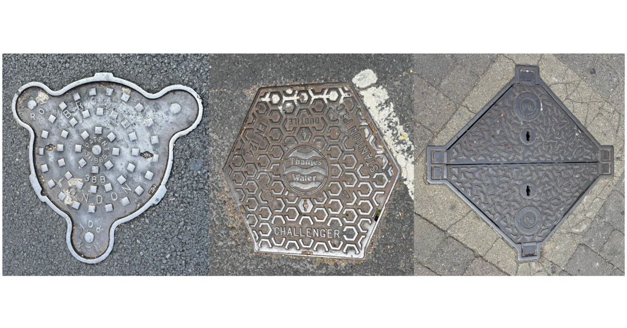 Why are manhole covers in London not round? ~The common thread is a ...