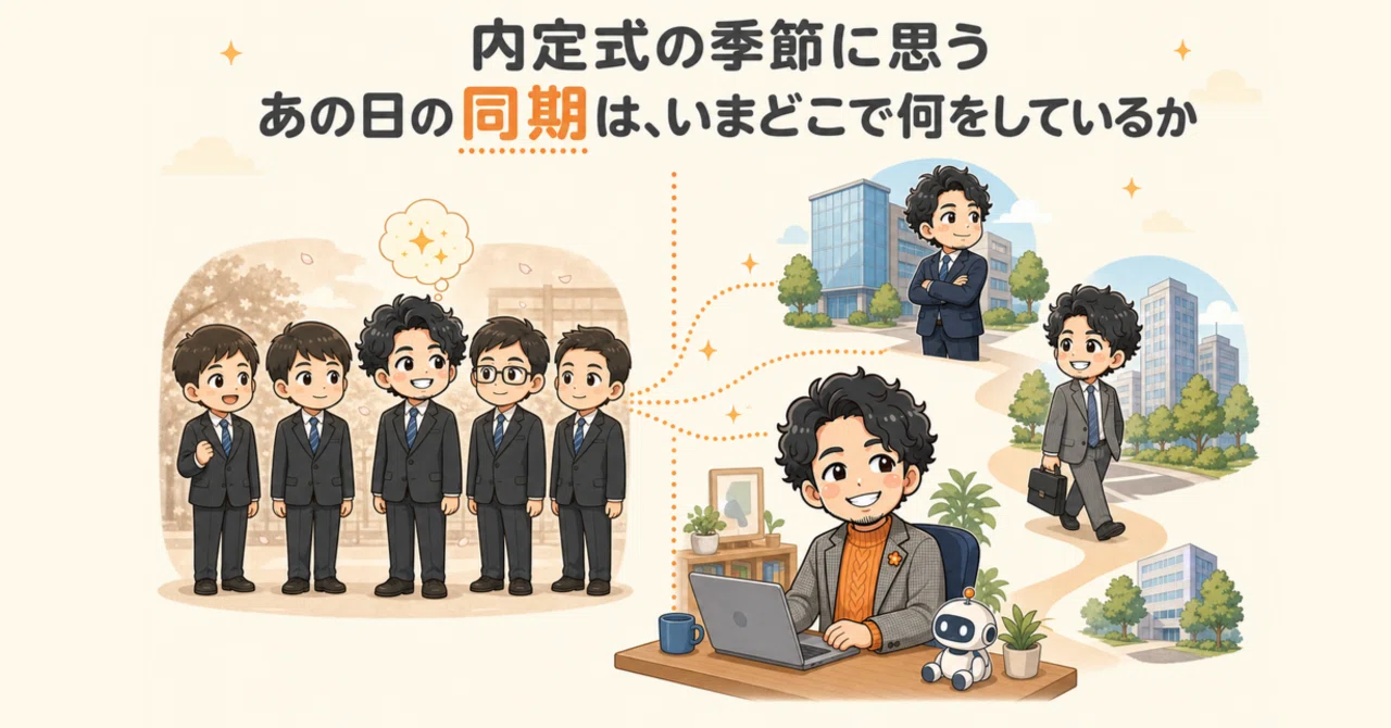 内定式の季節に思う。あの日の同期は、いまどこで何をしているか