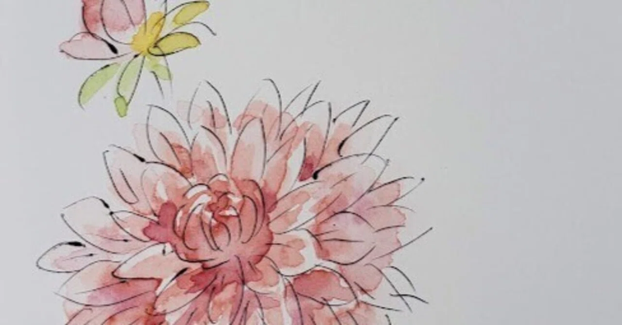 365 Days of Drawing One Flower in 5 Minutes a Day 🌸 October Table of ...