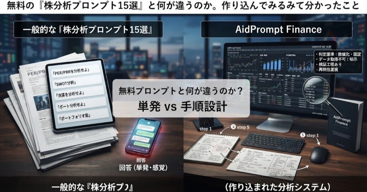 How is this different from the free '15 Stock Analysis Prompts'? What I ...