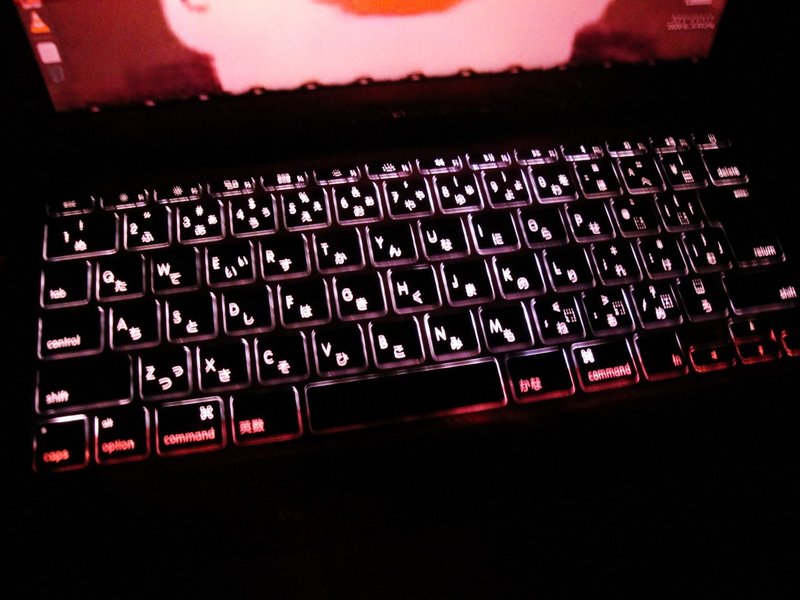 Macbook Airのキーボードバックライトを黄色くした話 前サイトからの移行 Pc Alpha Note