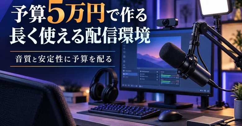 [50,000 Yen Budget] A Setup for Long-Term Streaming: Allocating Budget ...