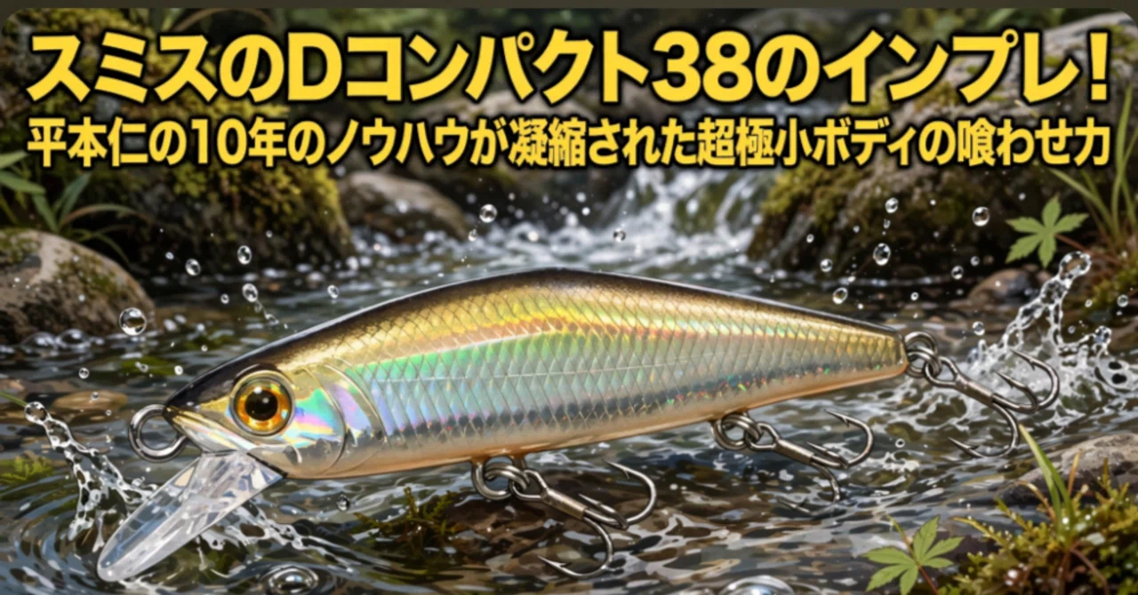 スミスのDコンパクト38のインプレ！平本仁の10年のノウハウが凝縮され