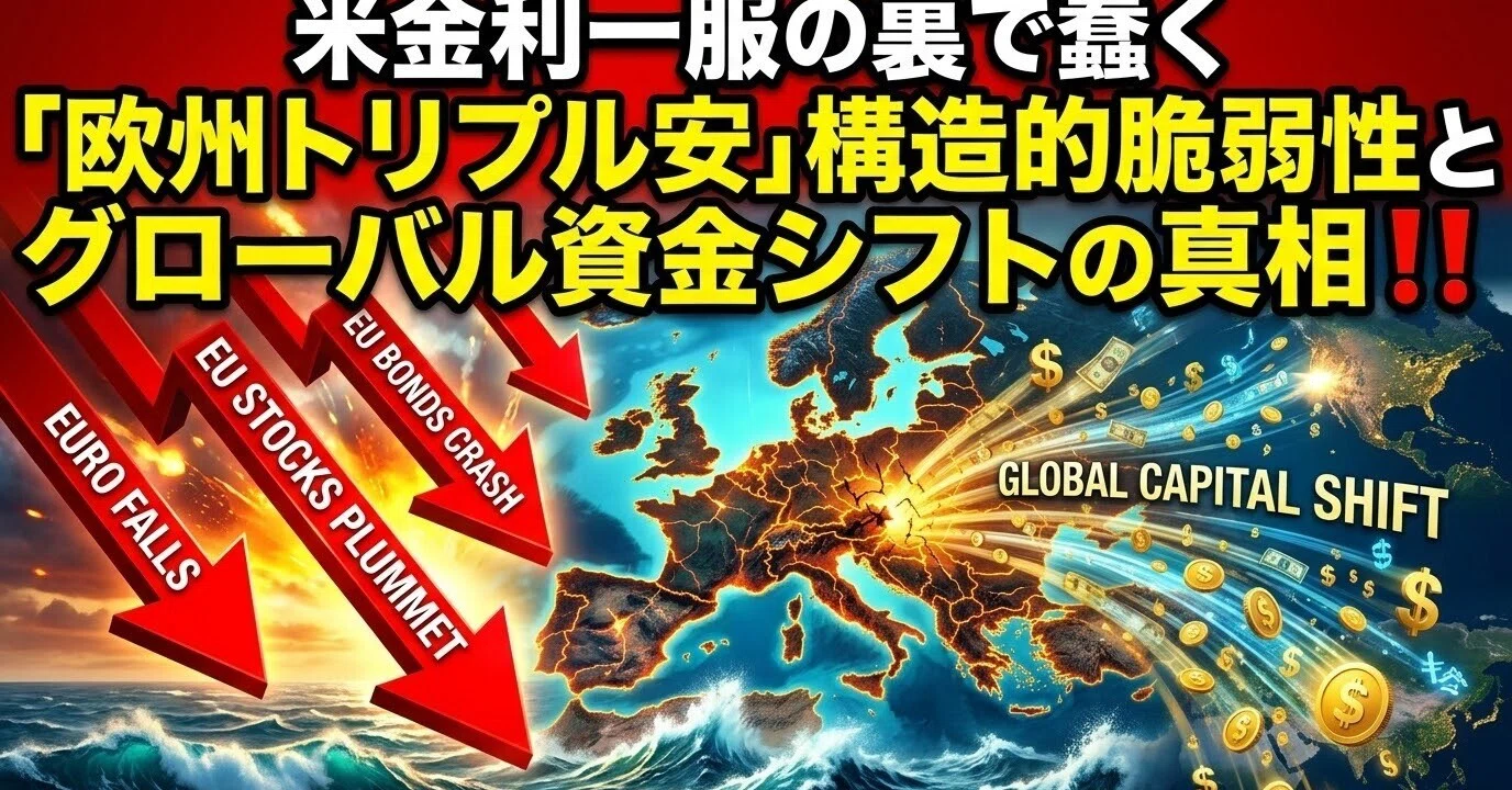 The Truth Behind the 'European Triple Sell-off' Lurking Beneath the Pause in US Interest Rates: Structural Vulnerabilities and Global Capital Shifts‼️
