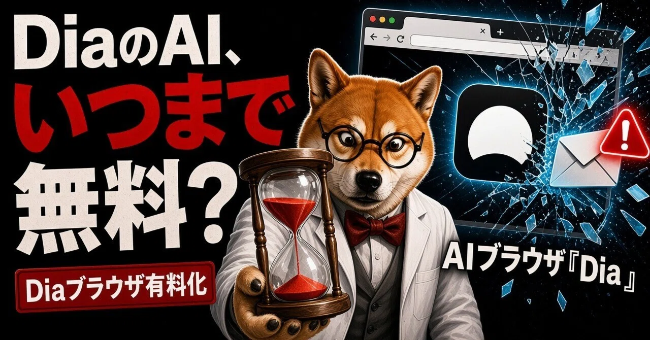 Diaが有料化、AIに月20ドル払う？ChatGPT Plusがあるなら、拡張機能で
