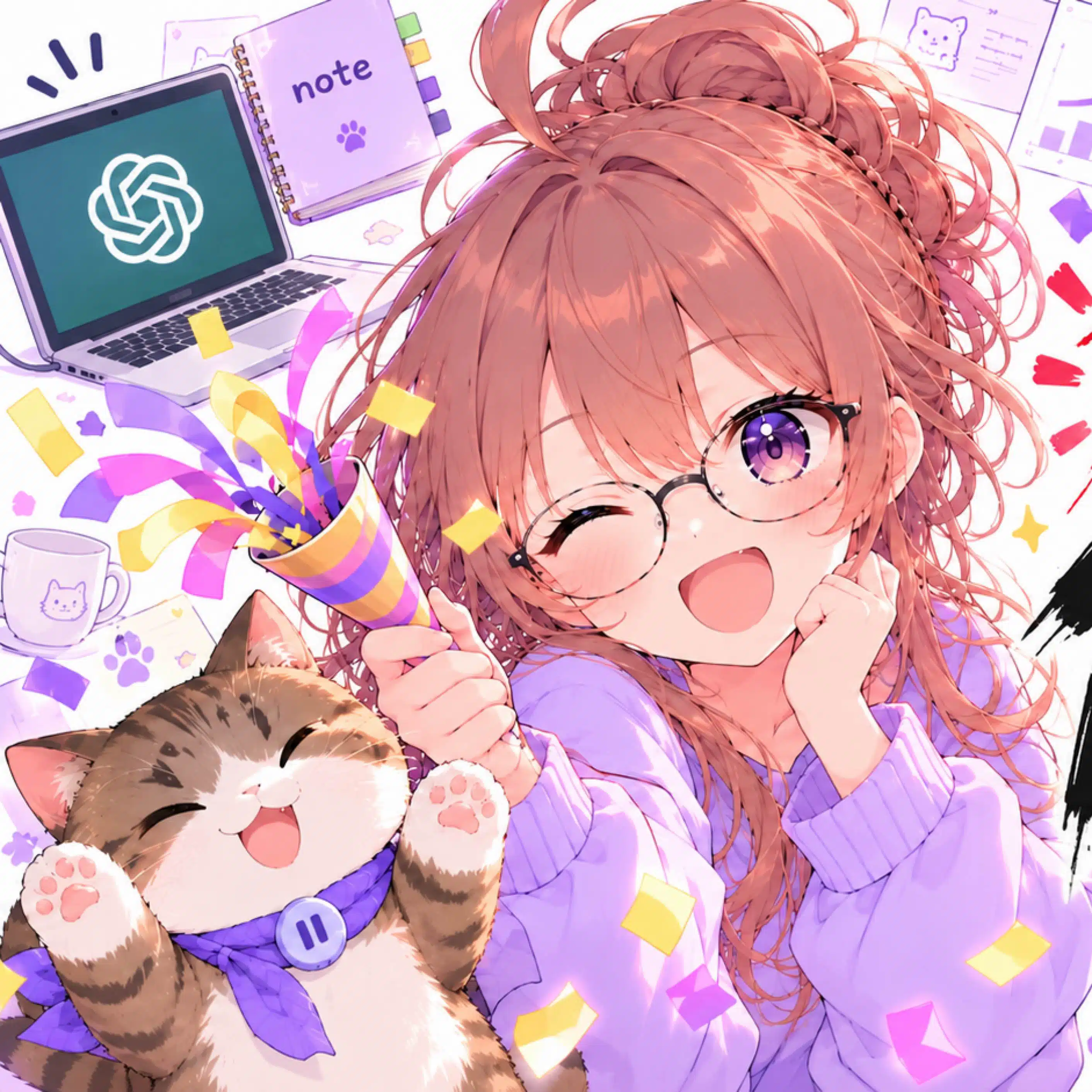紫音ぽんこ🟣｜AI・note初心者｜ほぼ相互フォロー