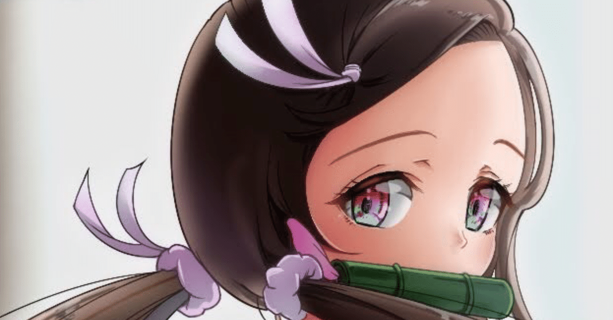 【直筆サイン入り】鬼滅の刃　竈門禰豆子　イラスト作品 手描きイラスト】竈門禰豆子 鬼滅の刃