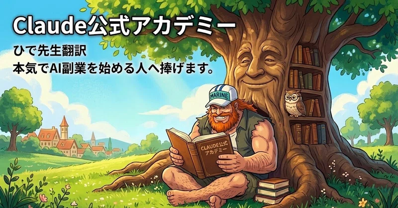 #37.Claude公式アカデミーをひで先生が翻訳しました。本気でAI副業を始める人へ捧げます。