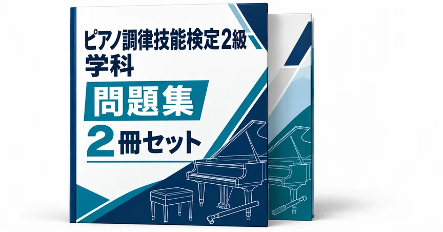 ピアノ調律技能検定2級 学科 2冊セット - 2026-10｜直前ノート｜note