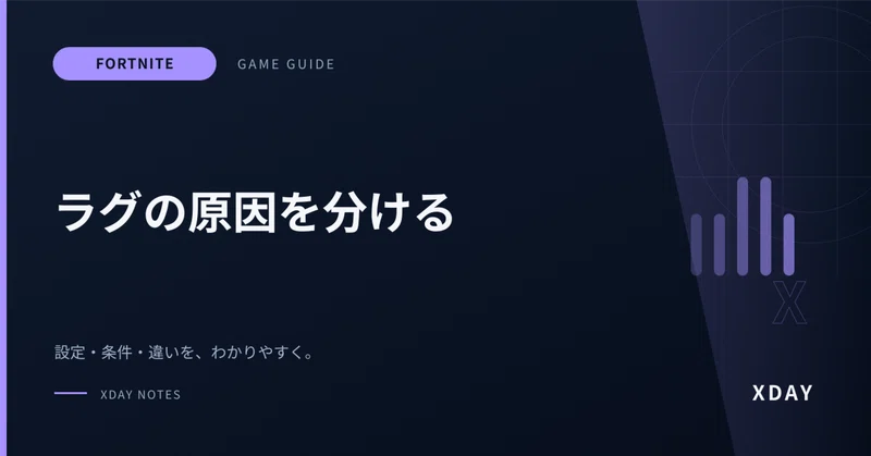 フォートナイトがラグい時の確認方法｜pingとパケットロスを見分ける