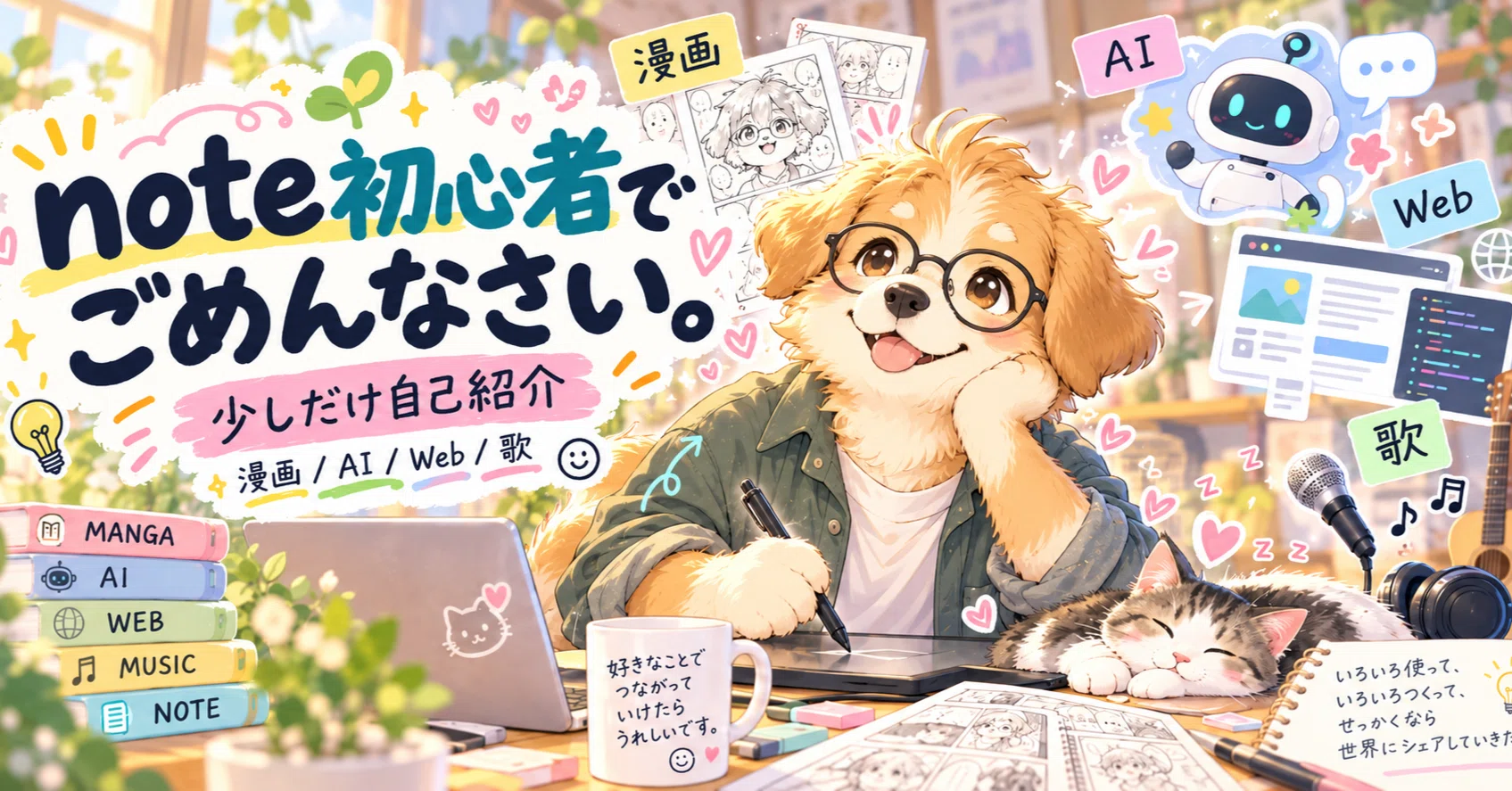 note初心者でごめんなさい。いまさらですが、少しだけ自己紹介します