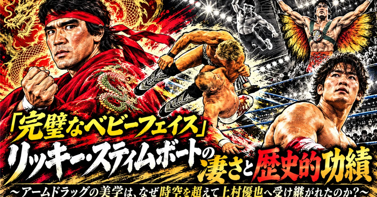 完璧なベビーフェイス リッキー・スティムボートの凄さと歴史的功績 アームドラッグの美学は なぜ時空を超えて上村優也へ受け継がれたのか ジャスト日本