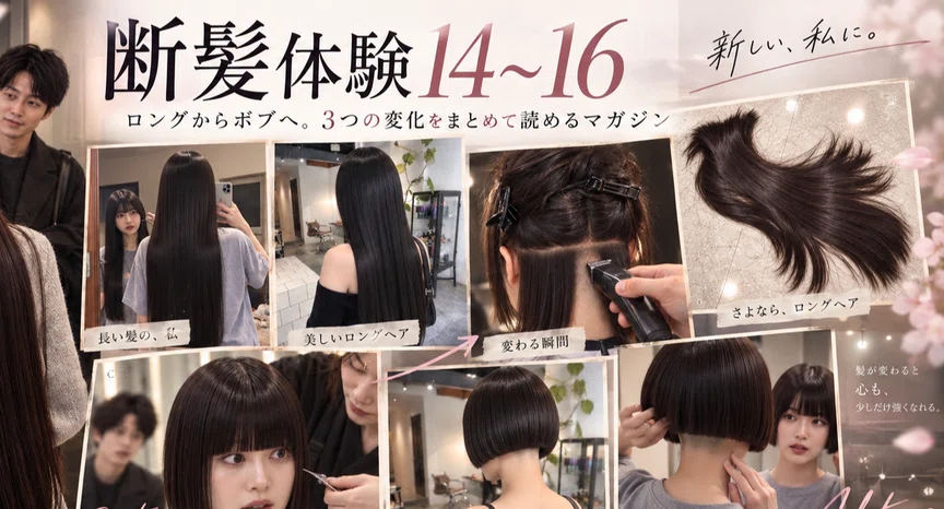 3作品収録】#14〜#16｜ロング→ミニボブ 3つの記録 - 2026-10｜ゆい