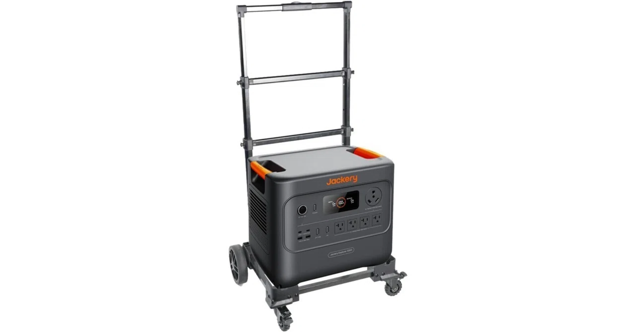 Jackery ポータブル電源 3000 New 折り畳み式 キャリーカート 1台 2点
