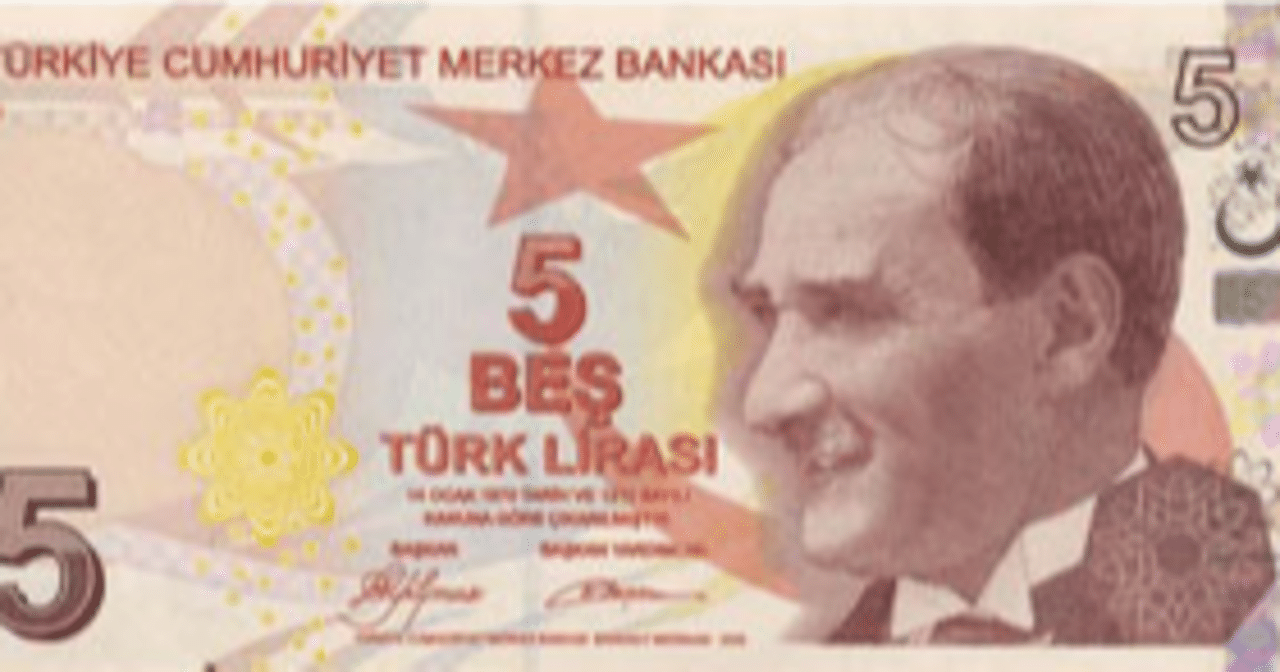 1 リラ 日本 円 トルコリラ
