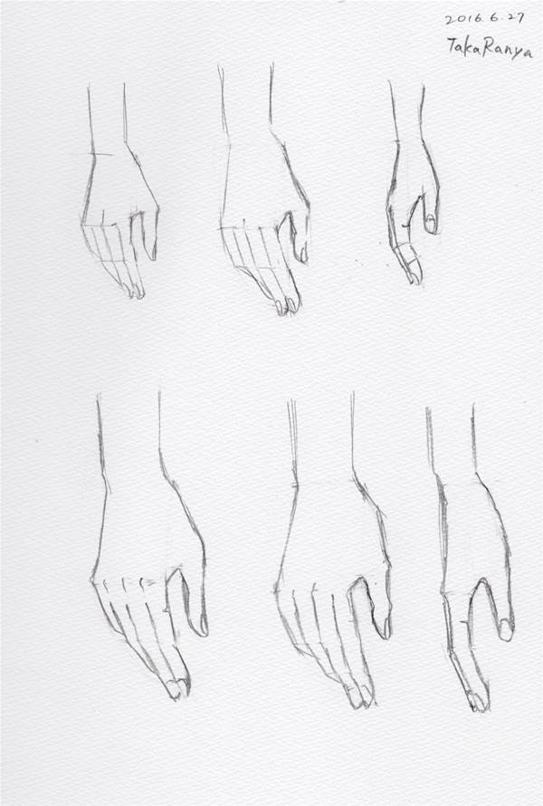 手の練習30日特訓 完結 16 06 たからにゃ イラスト Note