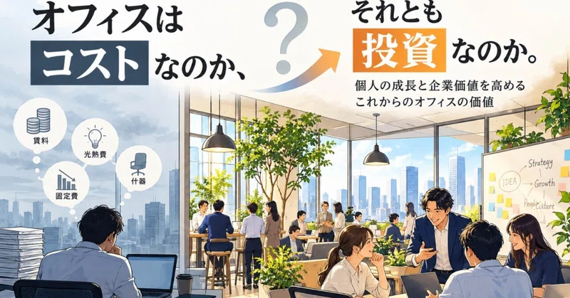 オフィスは「コスト」なのか、「投資」なのか人材獲得の時代に考えたい、これからのオフィスの価値