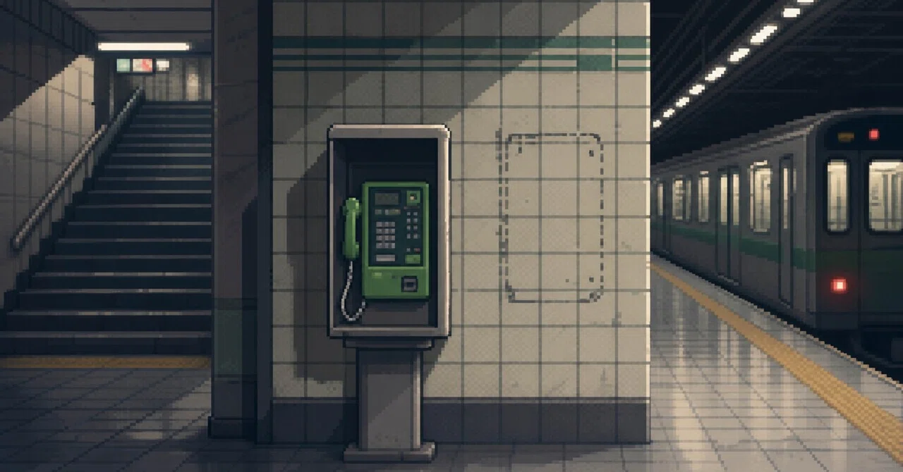 The Sharp button on the public phone was taped over｜マサミクス