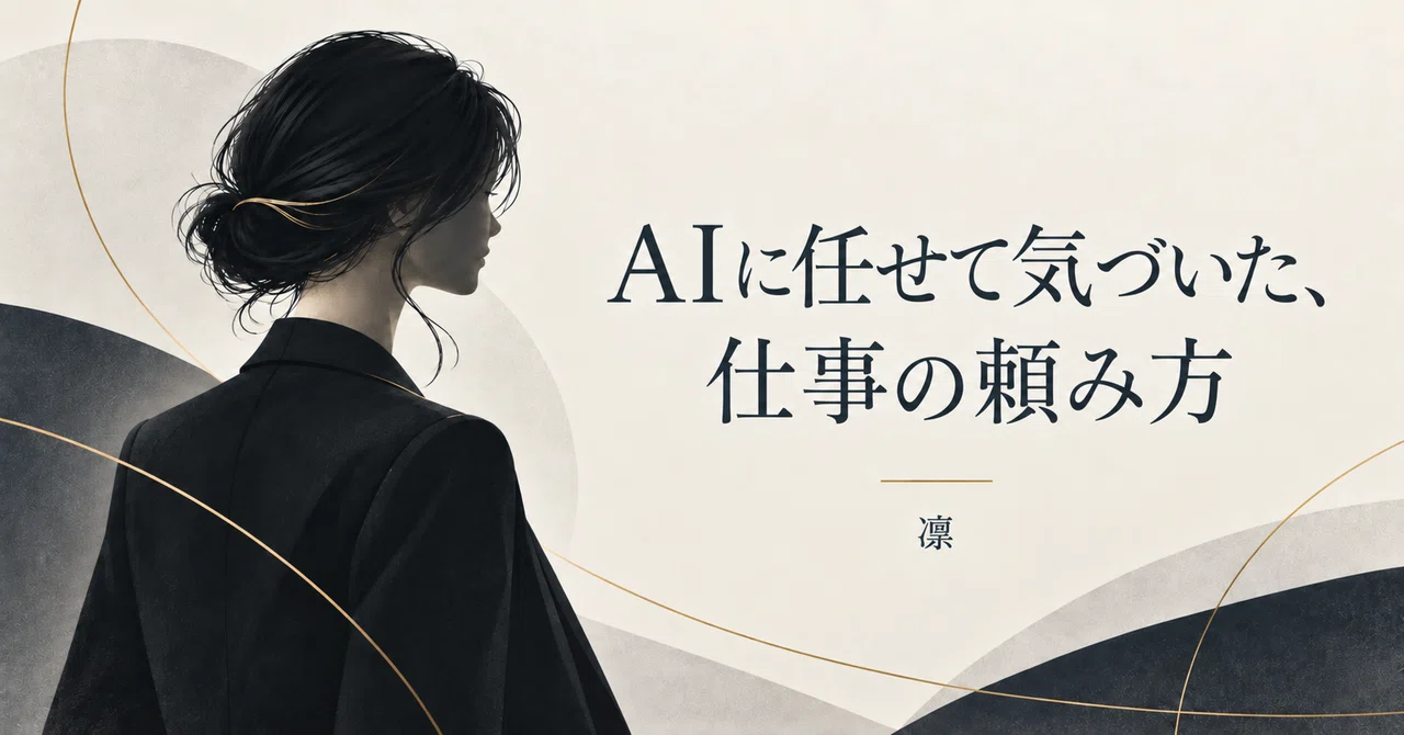What I Realized About Delegating Work After Leaving It to AI｜凛｜50代から仕事を ...