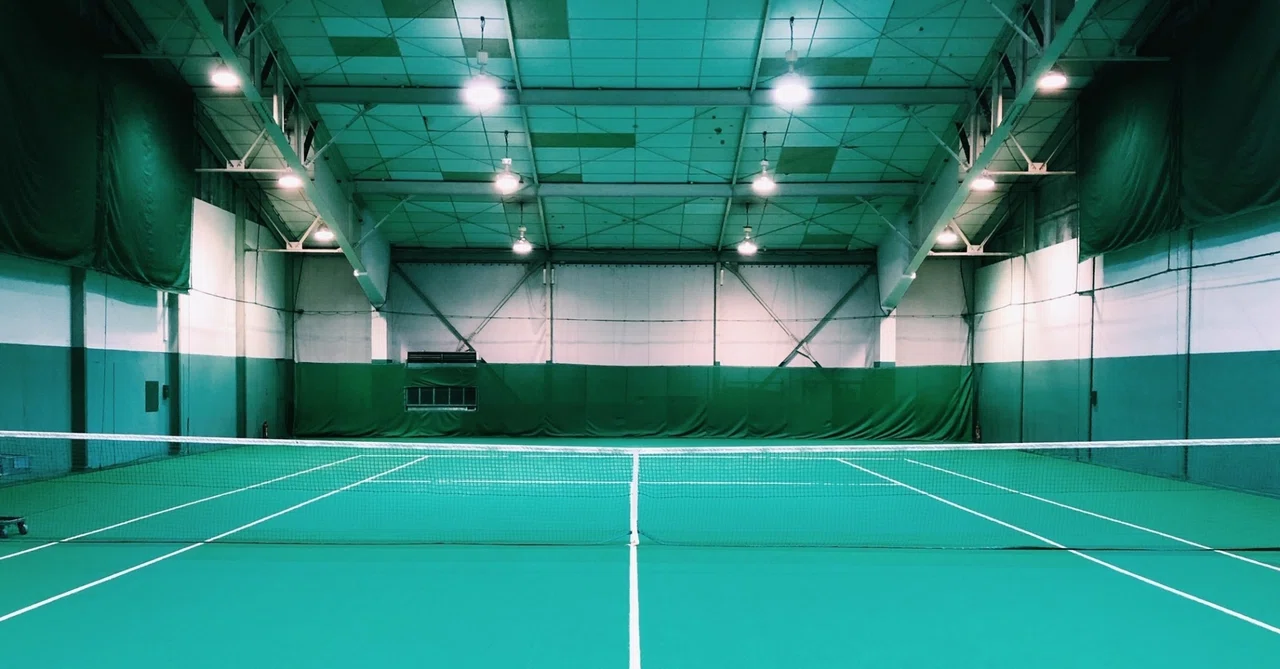 Author commits to tennis lessons after dinner with acquaintance