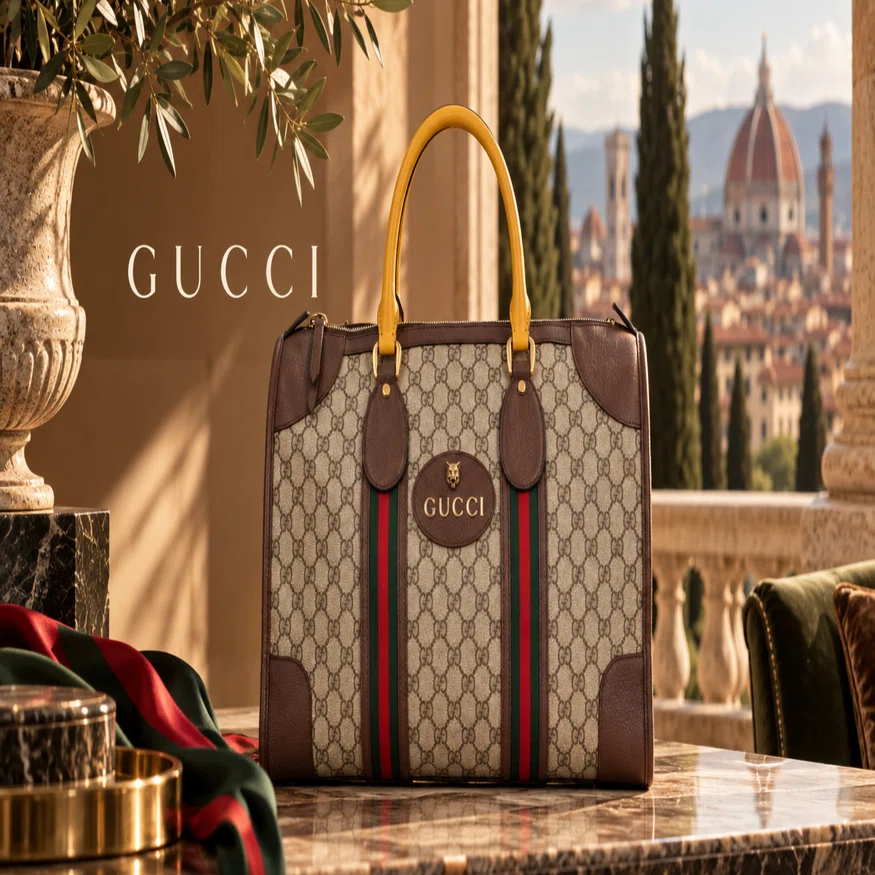 旅に出たくなるバッグには、理由がある。」GUCCI ボストンバッグが大人