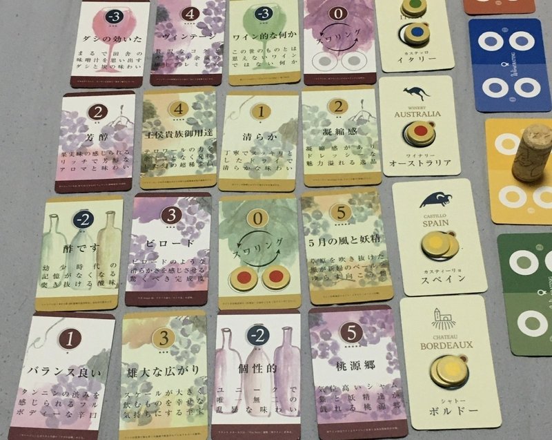 ボードゲーム ワインレーティング 里見康之 Note
