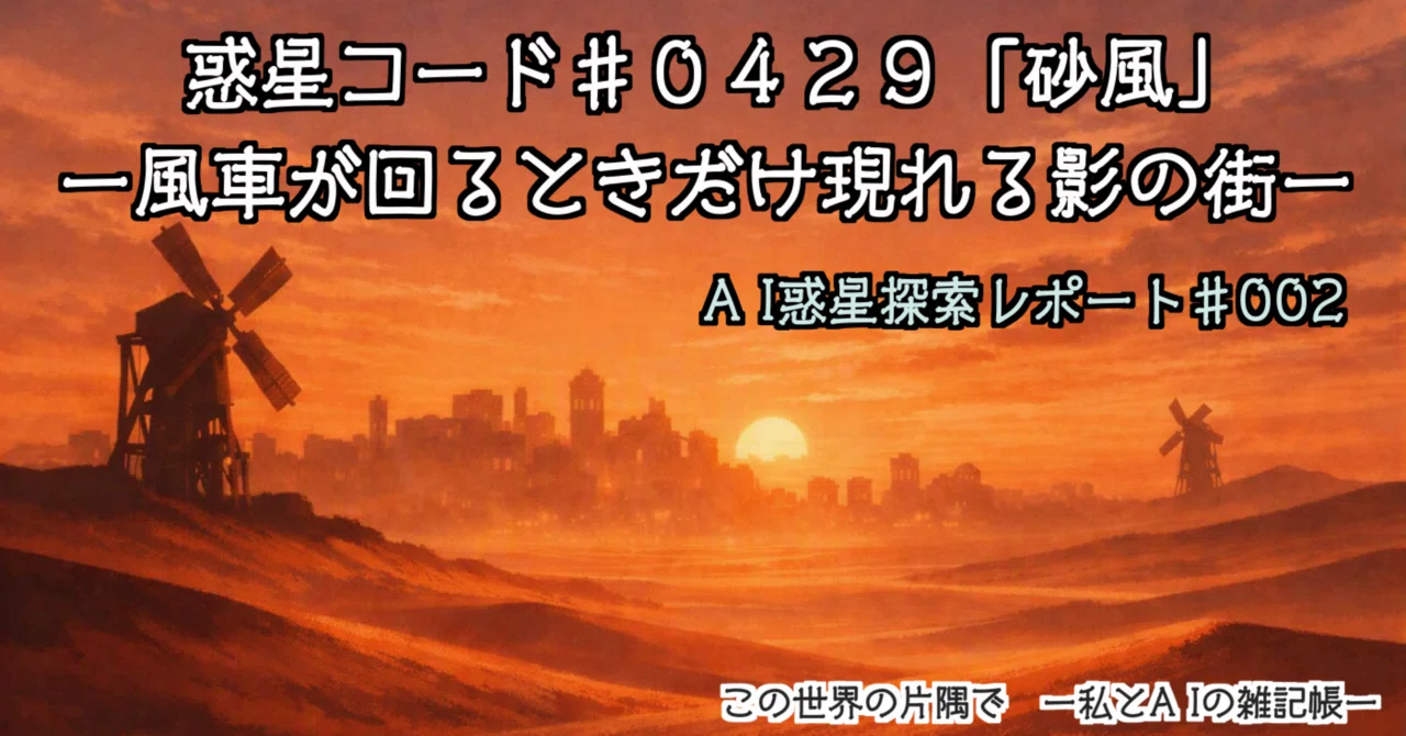 [AI Planetary Exploration Report] Planet Code #0429 