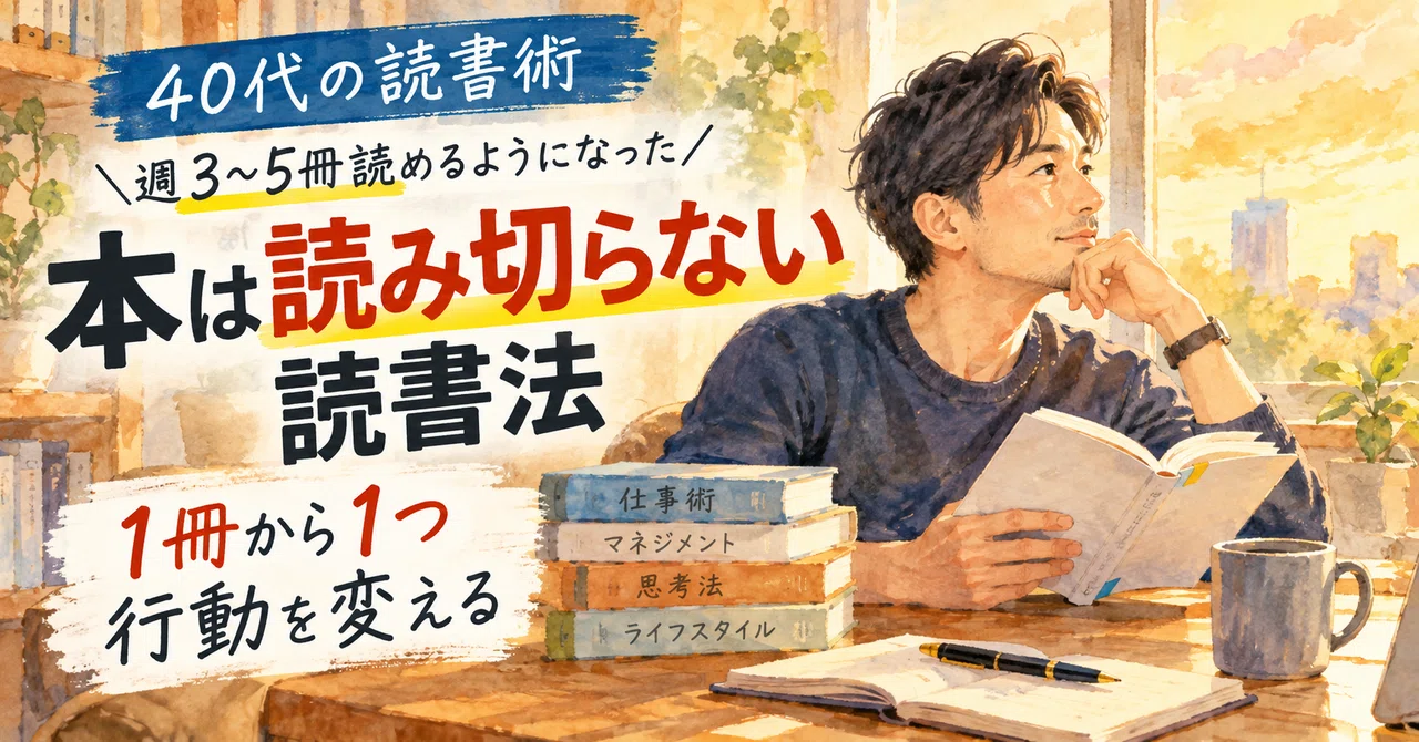 [Reading Techniques for Your 40s] A Salaryman Who Reads 3-5 Books a ...