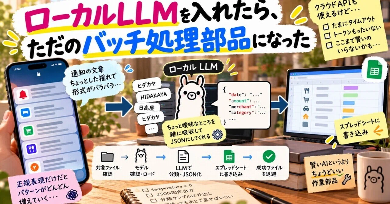 Once I installed a local LLM, it just became a batch processing ...