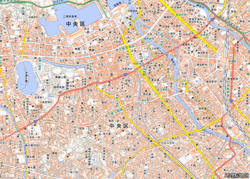 地理院地図福岡（標準地図