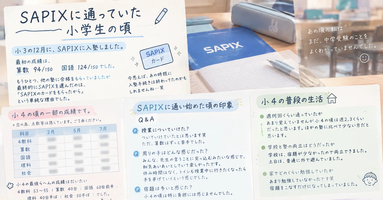 01｜SAPIXに通っていた、小学生の私。｜mi-re