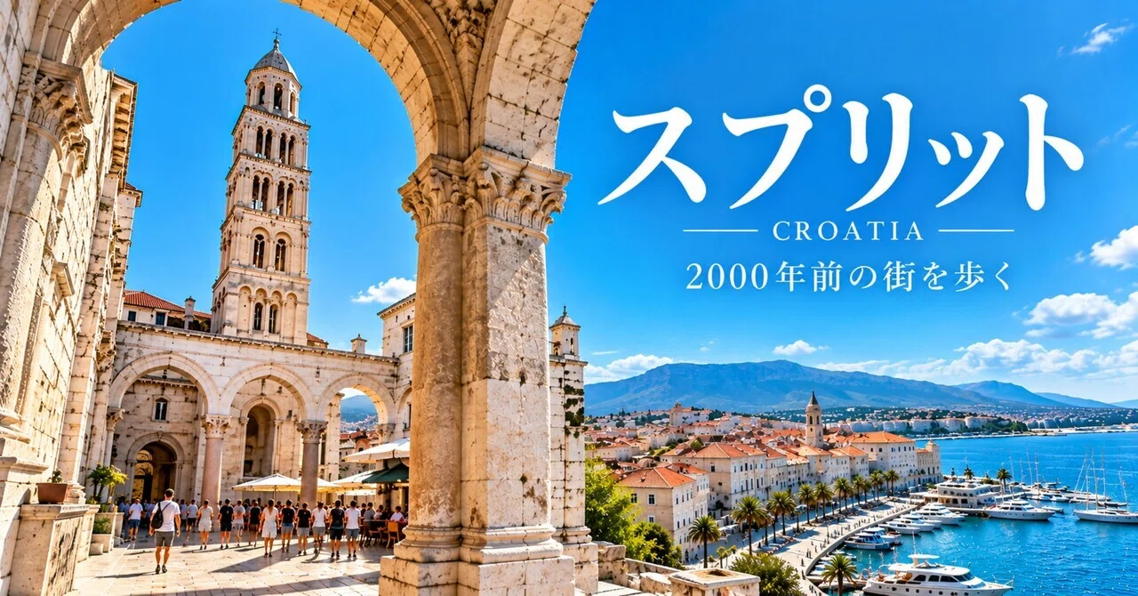 Walking through a 2,000-year-old city in Split 🇭🇷｜kenta@旅行x食文化