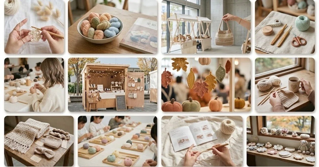 Aichi crochet events and workshops highlight regional wool in October