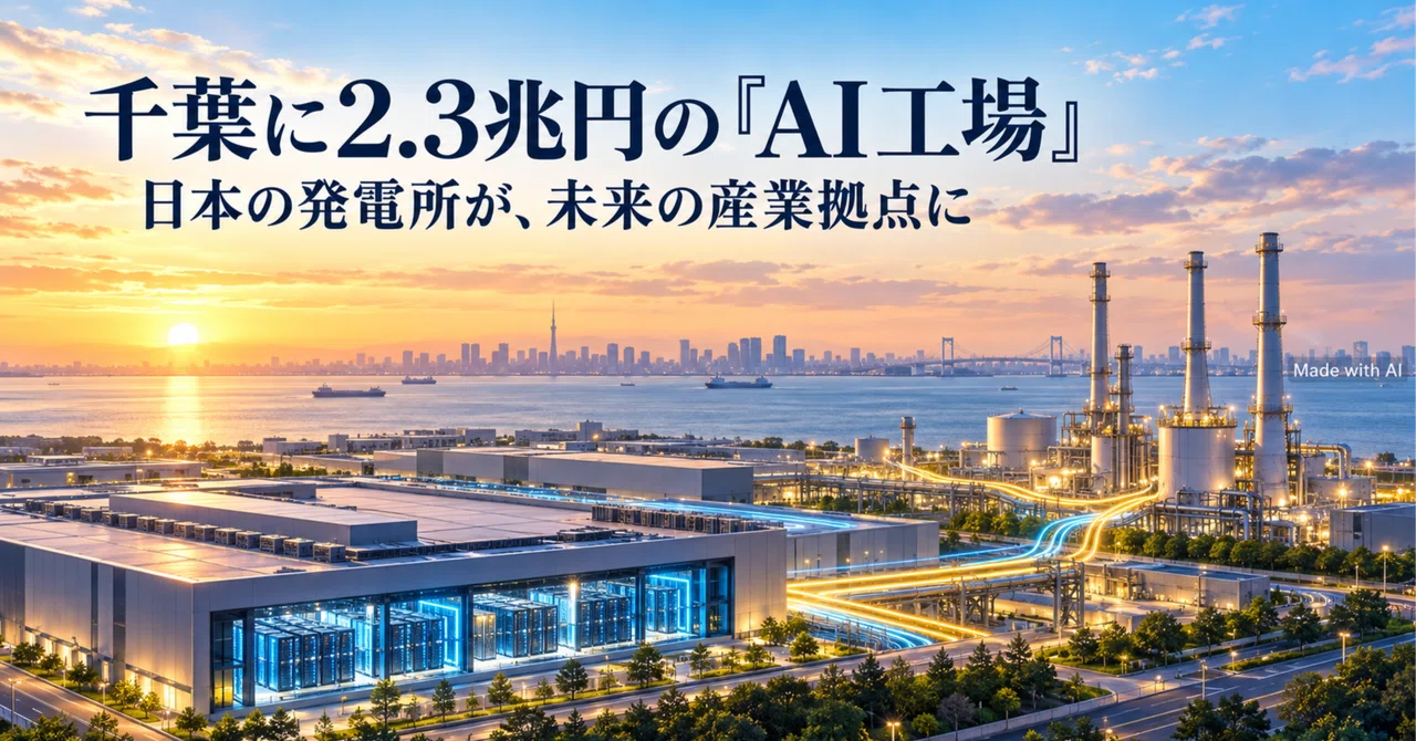 Chiba's AI Factory to Become a Future Industrial Hub (2026/10/4)
