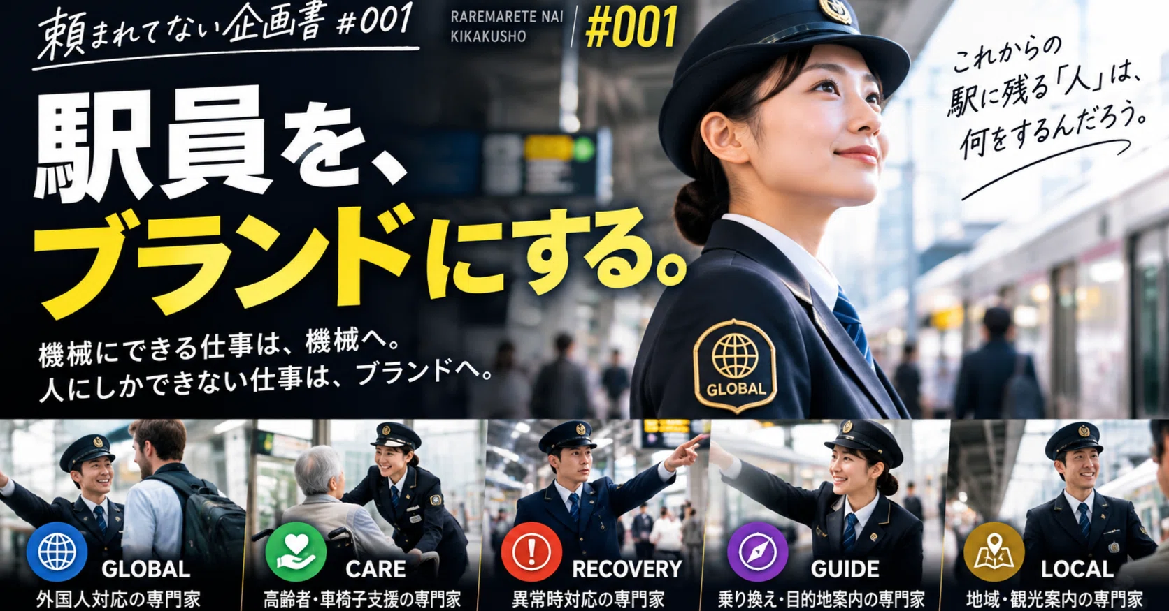 駅員 駅員を減らす時代に、あえて「駅員をブランド化」したらどうなるか