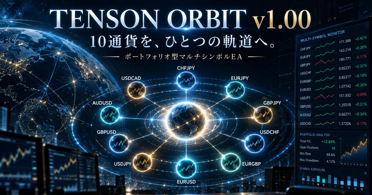 Orbit Note TENSON ORBIT | A portfolio-type multi-symbol EA that operates by ...