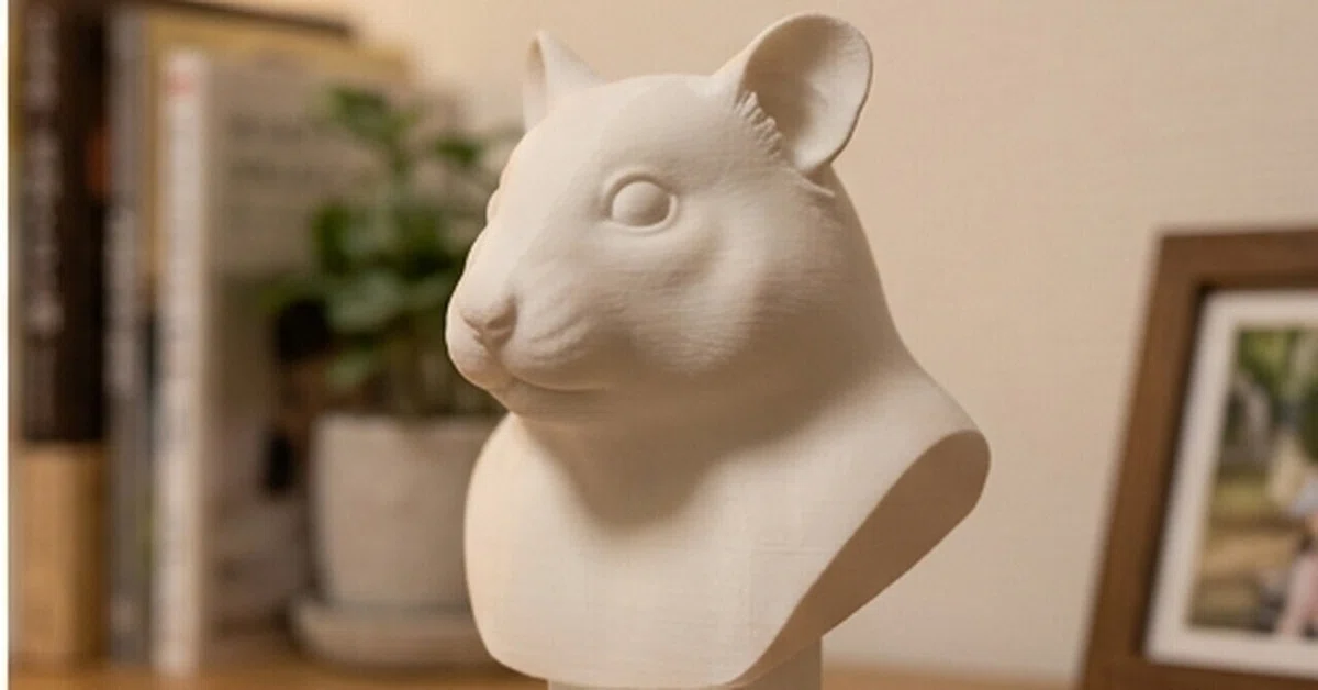 Sapphire Hamster Renaissance portrait bust is now available!｜うちの子ルネサンス note
