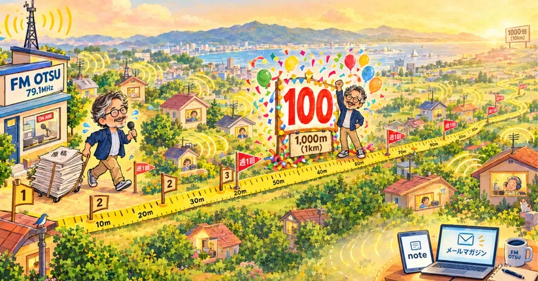 ラジオ番組「古田誠のまあ、こんなところで」第100回記念 — 「半径10メートルの話を100回続けたら、まだ1キロなんですけど」｜#52｜古田 誠