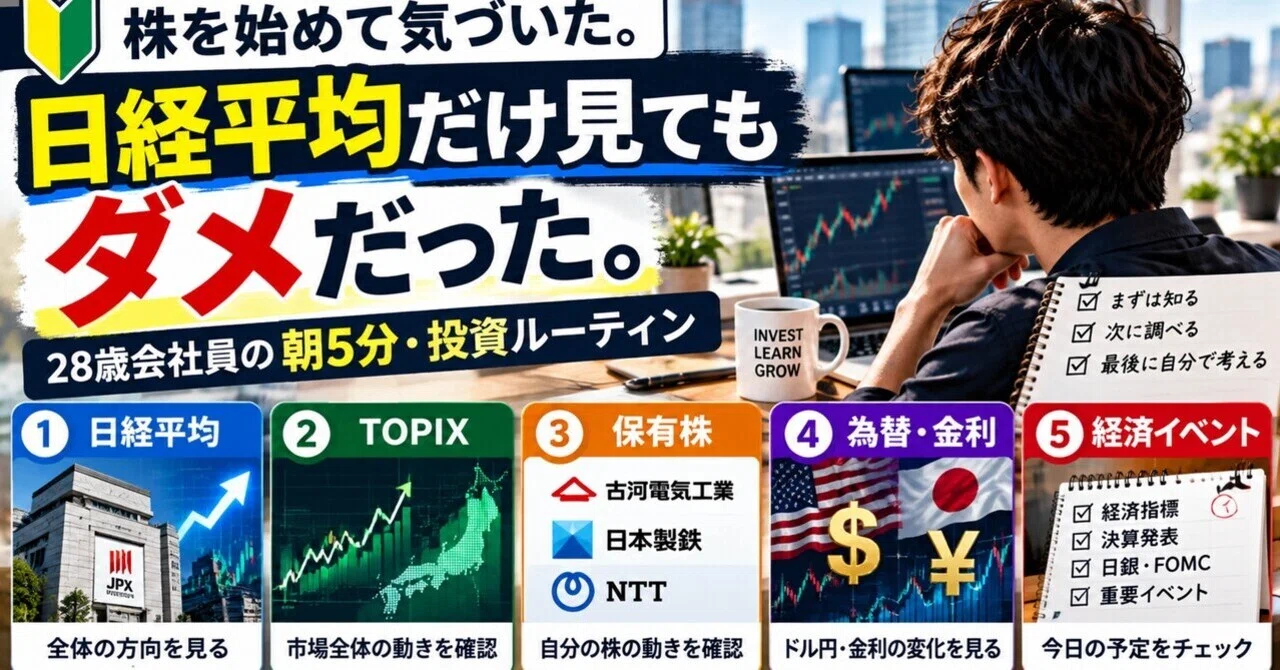 What I Realized After Starting to Invest: Looking Only at the Nikkei ...