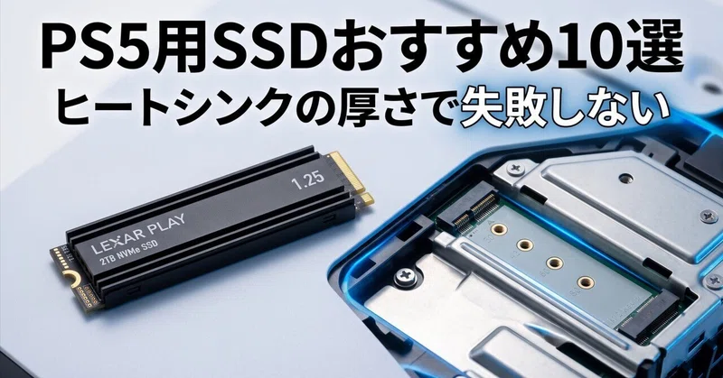 PS5用SSDおすすめ10選｜ヒートシンクの厚さで失敗しない