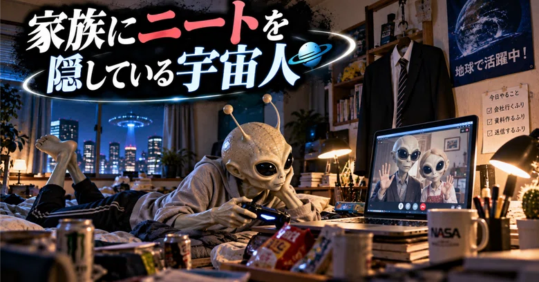 The Alien Who Hides Being a NEET from His Family｜よりみち書店