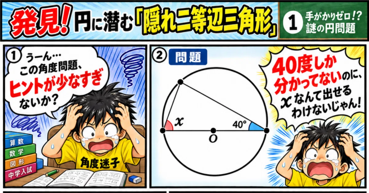 [Math] When a straight line appears in a circle, look for an 