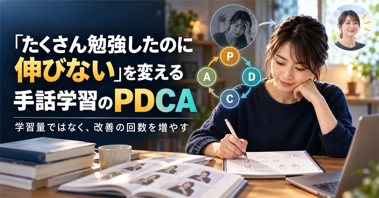 PDCA for Sign Language Learning: Changing 'I Studied So Much But Didn't ...