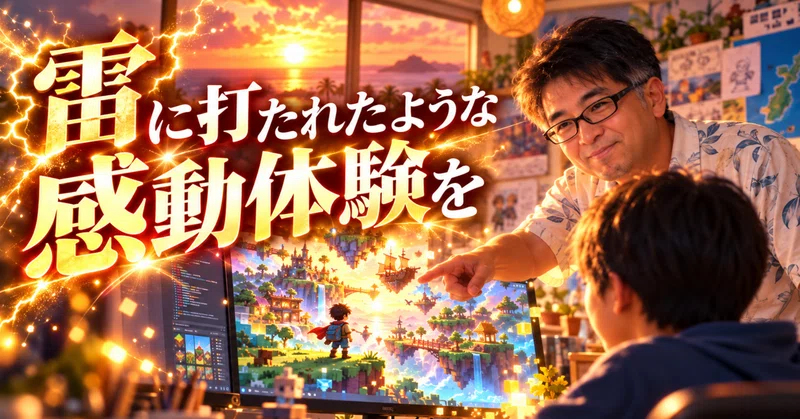 「ゲームクリエイターになりたい」。その子に、雷に打たれたような感動体験を|沖縄のプログラミング教室