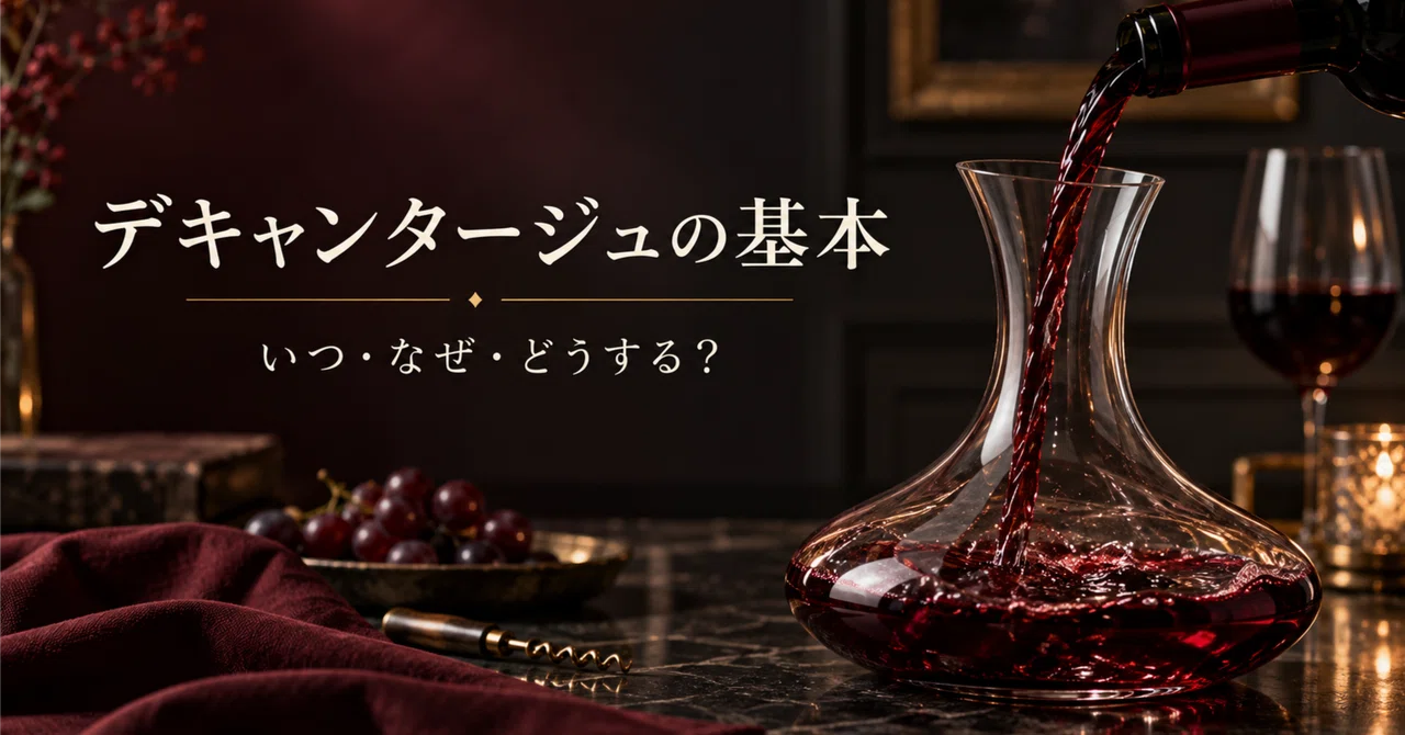 The Basics of Decanting | When, Why, and How? A Guide for Beginners｜massa