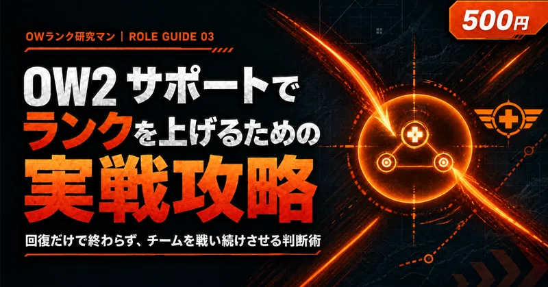 OW サポートでランクを上げるための実戦攻略
