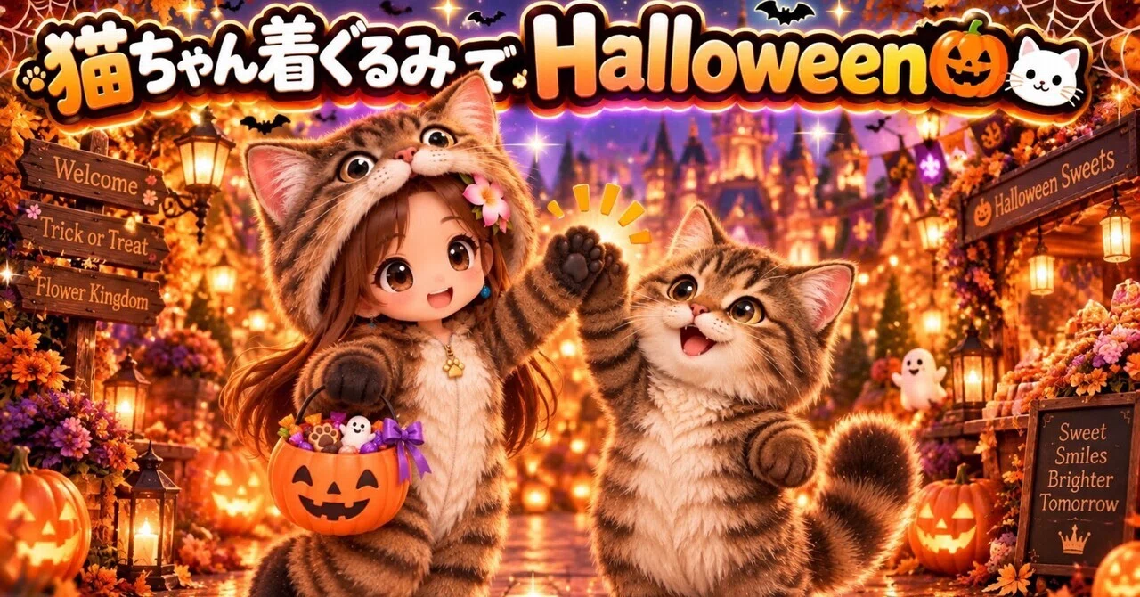 ハロウィン🎃ニャンズ着ぐるみプロンプト【ニャンゴスター🐾バージョン