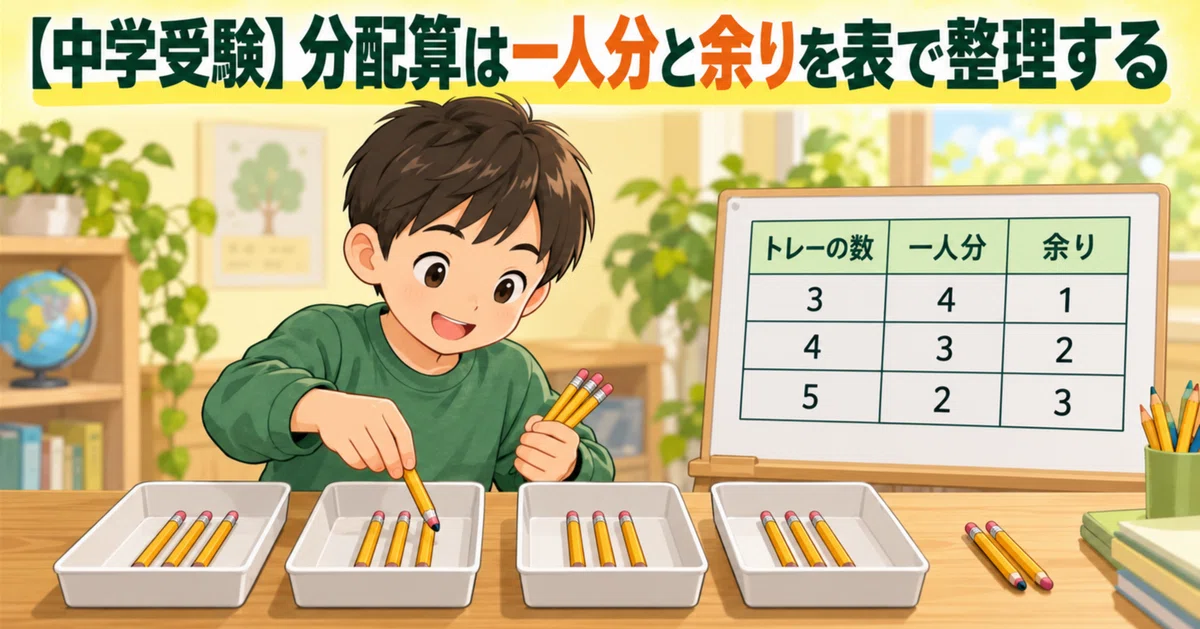 [Junior High School Entrance Exam] Organize Distribution Problems by ...