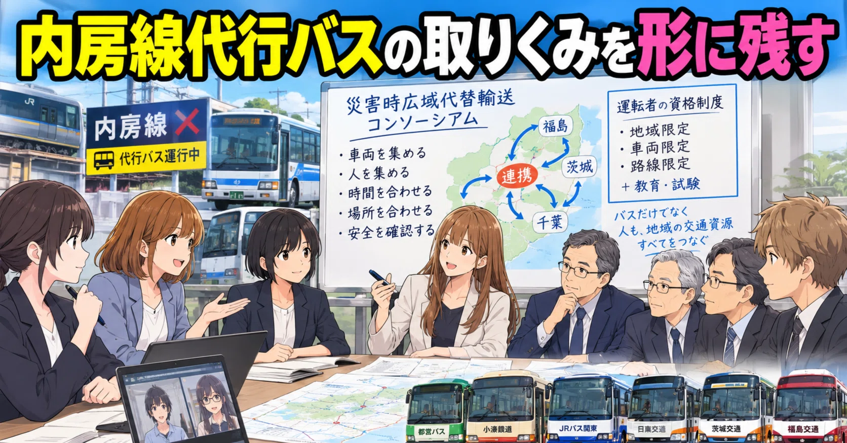 [Initiatives for Uchibo Line Replacement Buses]... Leaving a Record｜海尾守